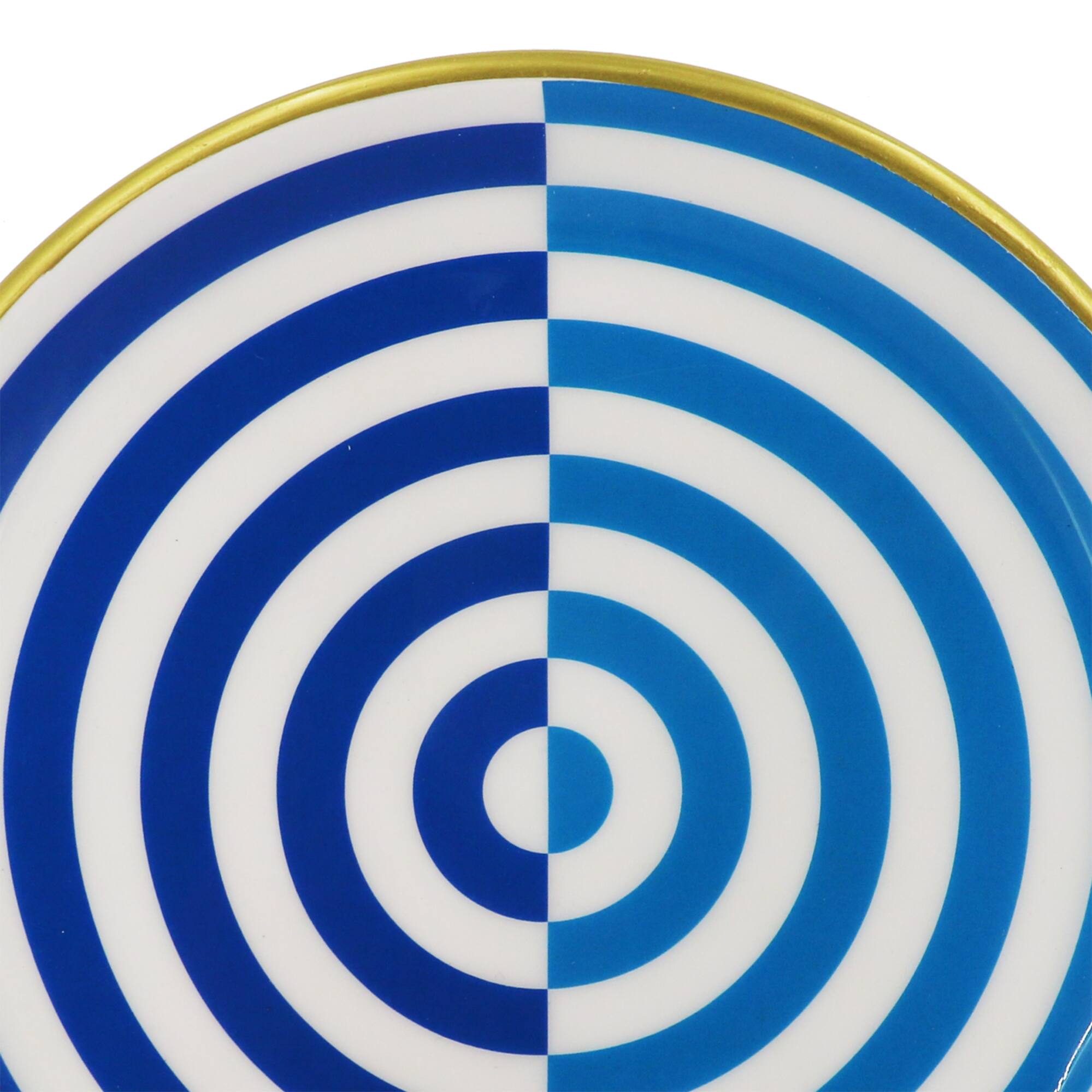 Jonathan Adler x Michaels 8" Blue & Dark Blue Illusion Metal Plate